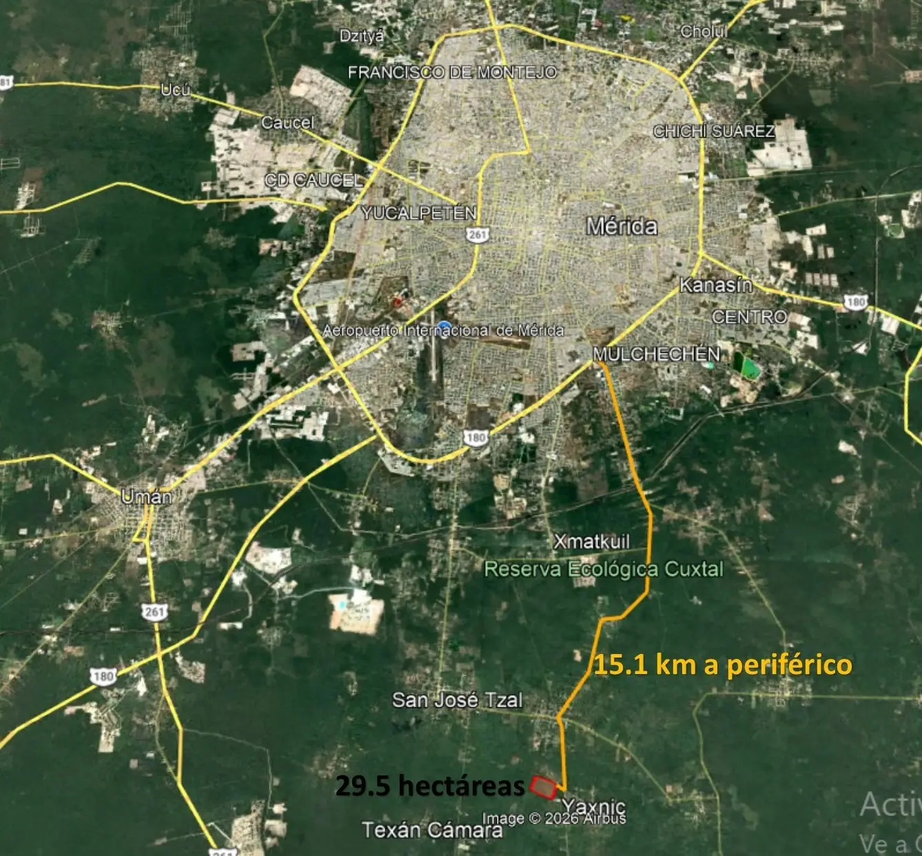 Segunda vista del terreno en San José Tzal