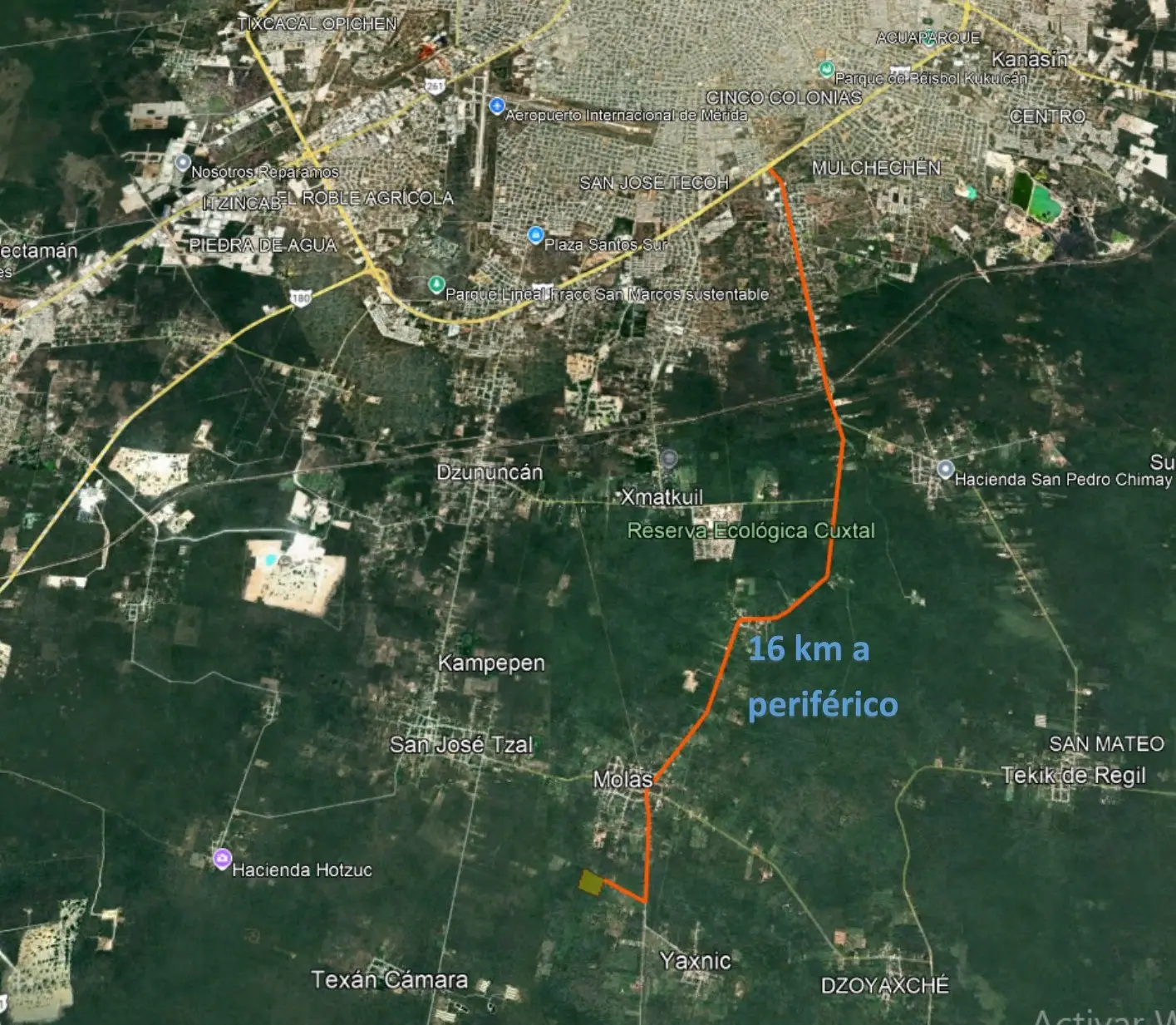 Segunda vista del terreno en Molas